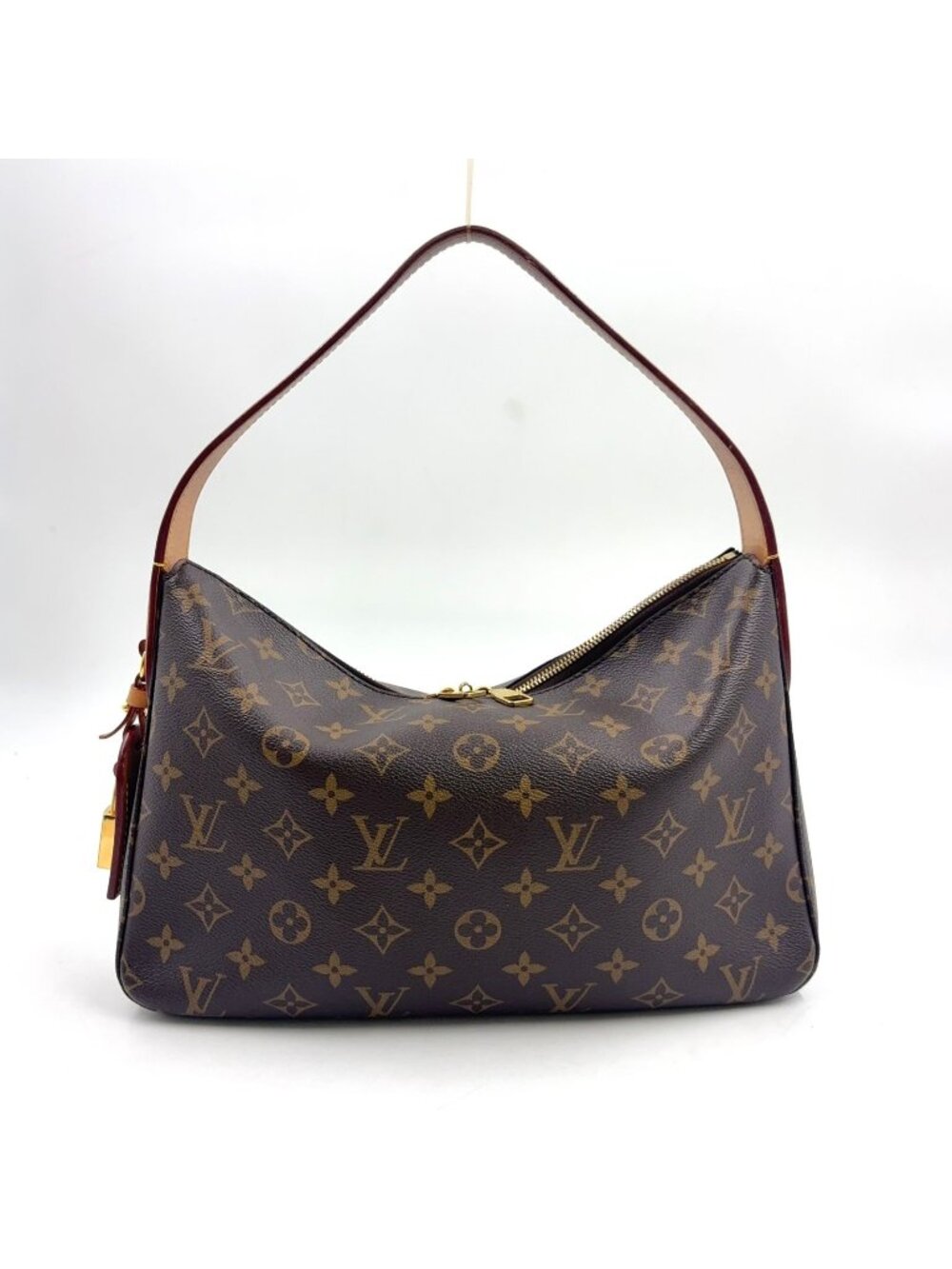 Louis Vuitton Slouchy PM Leather Brown Light Bag Gold